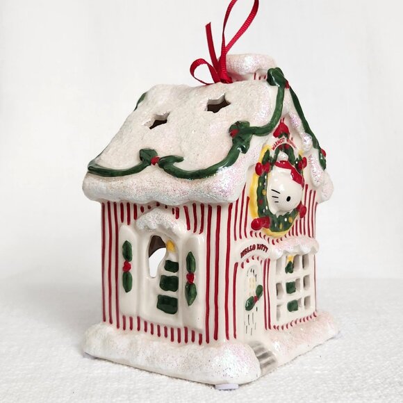Blue Sky Clayworks x Hello Kitty Christmas Tealight House Warmest Wishes - New - Picture 3 of 6
